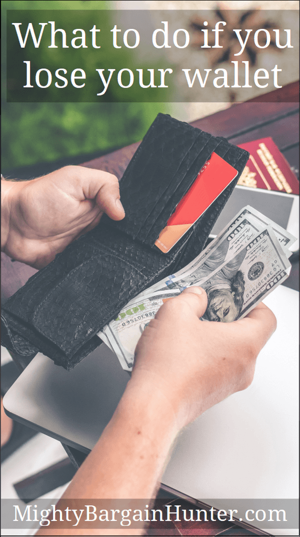 What I did when my wife lost her wallet Mighty Bargain Hunter