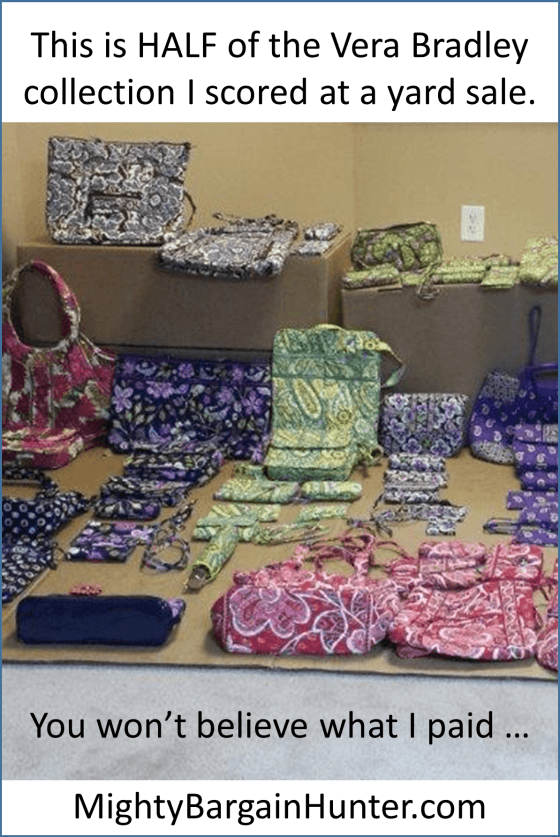 Vera Bradley yard sale craziness Mighty Bargain Hunter