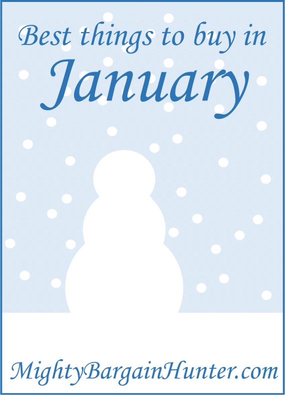 Best things to buy in January - Mighty Bargain Hunter